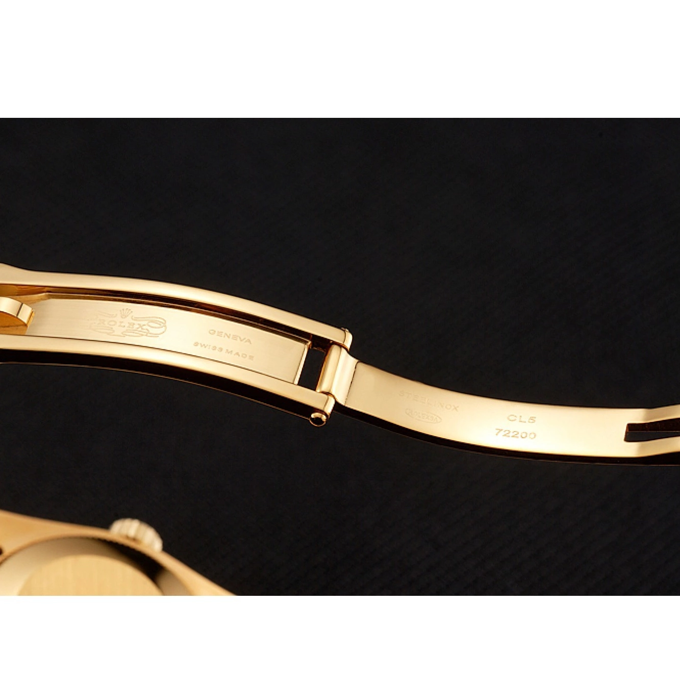 Aaa replica watch Bracelet Swiss Bezel Jubilee Diamond Lady-Datejust Gold 1454096 Champagne Rolex Dial 0612